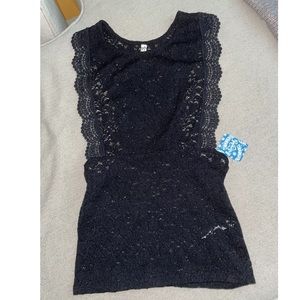 Black Lace Top